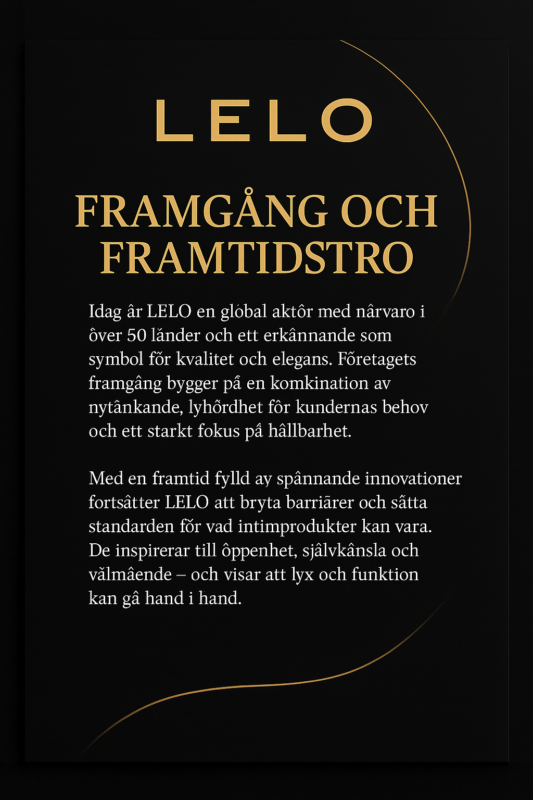 LELO – Textplansch om företagets framgång och framtidstro i lyxsegmentet.