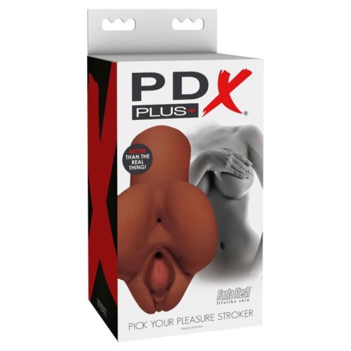 PDX PLUS - PICK YOUR PLEASURE DOUBLE BROWN MASTURBATOR - Bild 4