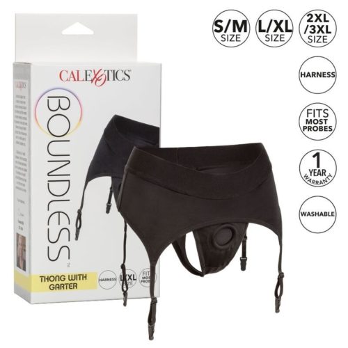 CALEXOTICS - BOUNDLESS THONG WITH GARTER L/XL - Bild 2