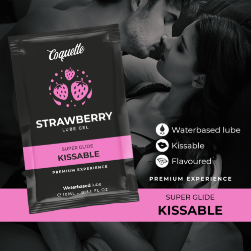 COQUETTE CHIC DESIRE - STRAWBERRY WATER BASED KISSABLE LUBRICANT POCKET 10 ML - Bild 3