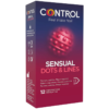Control Sensual Dots & Lines – strukturerade kondomer, 12-pack
