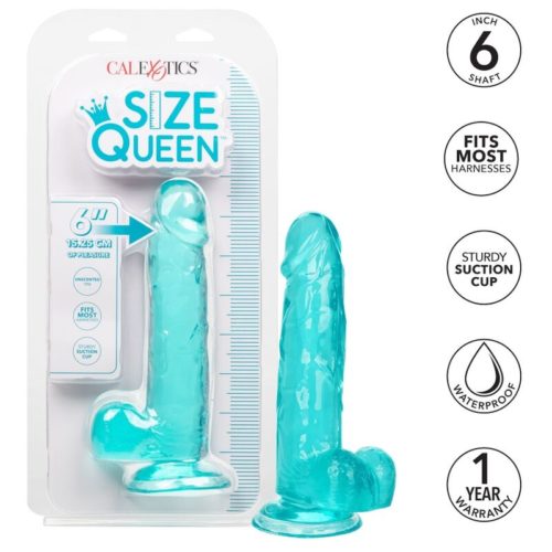 CALEXOTICS - SIZE QUEEN DILDO BLUE 15.3 CM - Bild 3