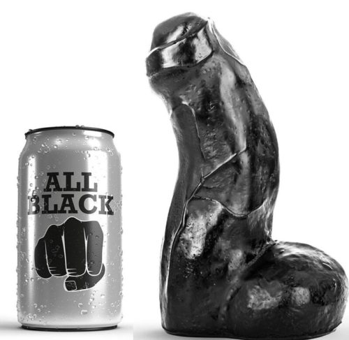 ALL BLACK - REALISTIC DONG BLACK 17 CM