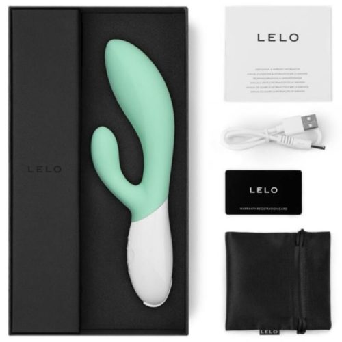 LELO - INA 3 GREEN RABBIT VIBRATOR LUXURY SEAWEED - Image 4