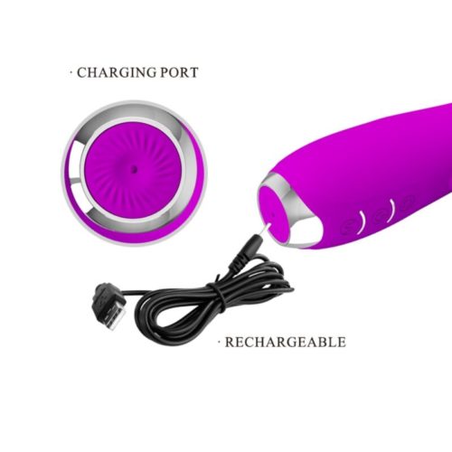 PRETTY LOVE - MOLLY VIBRATOR WITH RECHARGEABLE ROTATION - Image 4