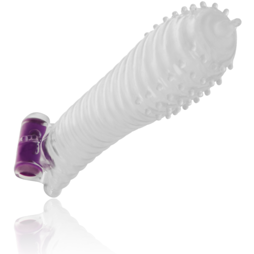 OHMAMA - TEXTURED PENIS SHEATH WITH VIBRATING BULLET - Image 2