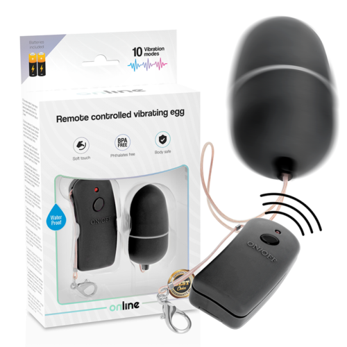 ONLINE - REMOTE CONTROLLED VIBRATING EGG BLACK - Image 3