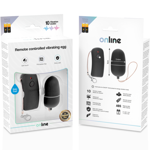 ONLINE - REMOTE CONTROLLED VIBRATING EGG BLACK - Image 4