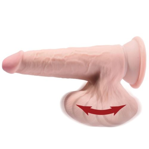 KING COCK - PLUS 3D DILDO SWINGING BALLS 12.7 CM - Image 3