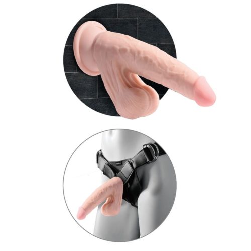 KING COCK - PLUS 3D DILDO SWINGING BALLS 12.7 CM - Image 4