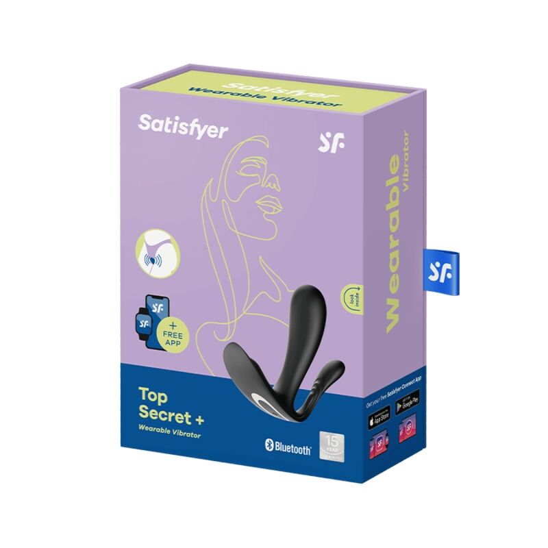 SATISFYER - TOP SECRET + VIBRATOR BLACK - Image 3