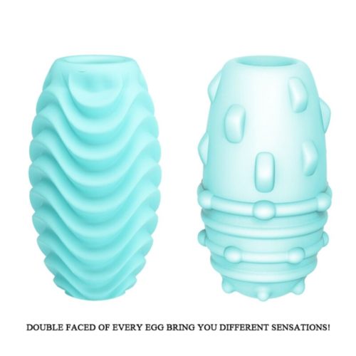 PRETTY LOVE - TURQUOISE DOUBLE SIDED MASTURBATOR EGG - Image 3