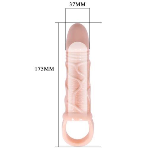 BAILE - PENIS EXTENDER SHEATH WITH STRAP FOR TESTICLES 13.5 CM - Bild 3