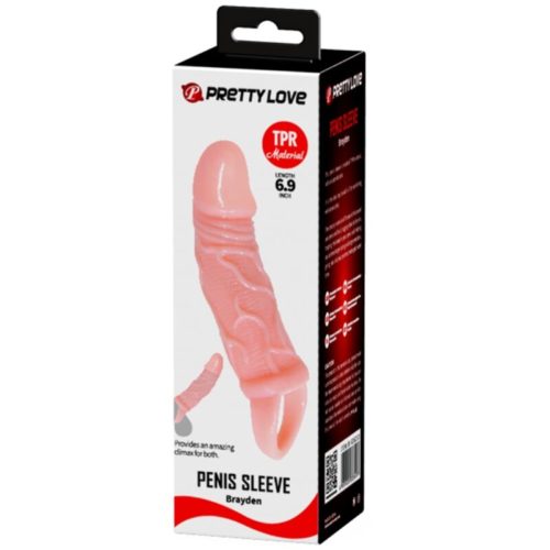 BAILE - PENIS EXTENDER SHEATH WITH STRAP FOR TESTICLES 13.5 CM - Bild 4