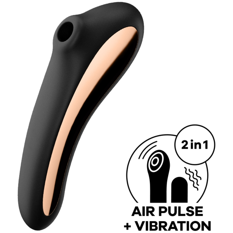 SATISFYER - DUAL KISS AIR PULSE VIBRATOR BLACK - Bild 2