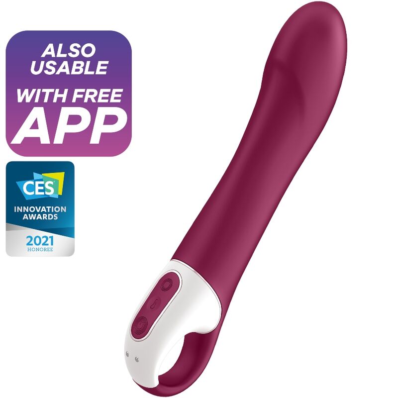 SATISFYER - STOR VÄRME GSPOT VIBRATOR