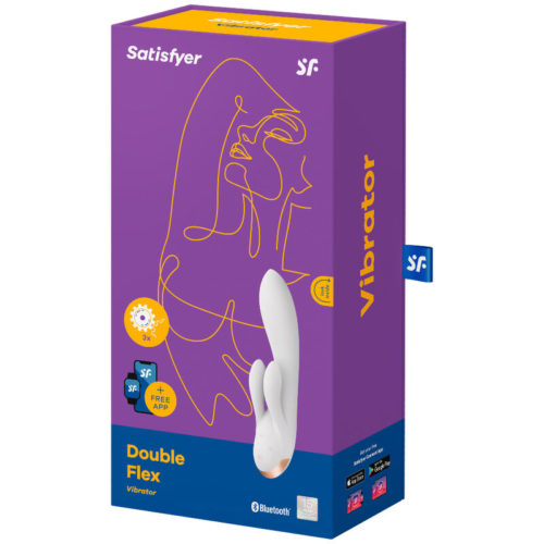 SATISFYER DOUBLE FLEX VIBRADOR APP - BLANCO - Bild 4