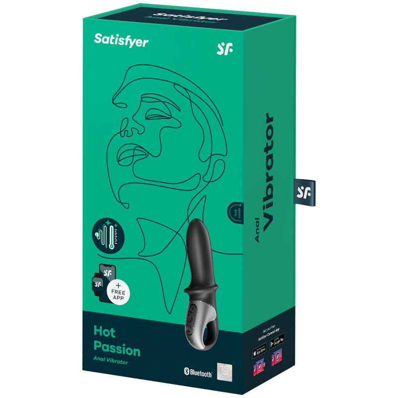 SATISFYER - HOT PASSION ANAL VIBRATOR APP BLACK - Bild 4