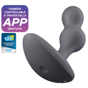 SATISFYER - DEEP DIVER PLUG VIBRATOR APP GREY