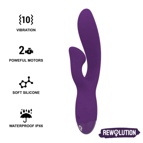 REWOLUTION - REWOFUN FLEXIBLE VIBRATOR WITH RABBIT