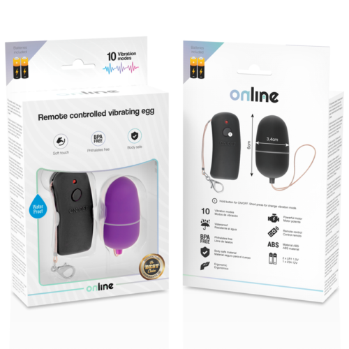 ONLINE - REMOTE CONTROLLED VIBRATING EGG PURPLE - Image 5