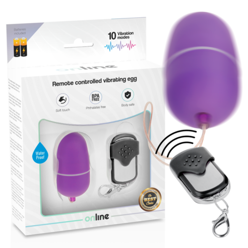 ONLINE - REMOTE CONTROL VIBRATING EGG M PURPLE - Image 2