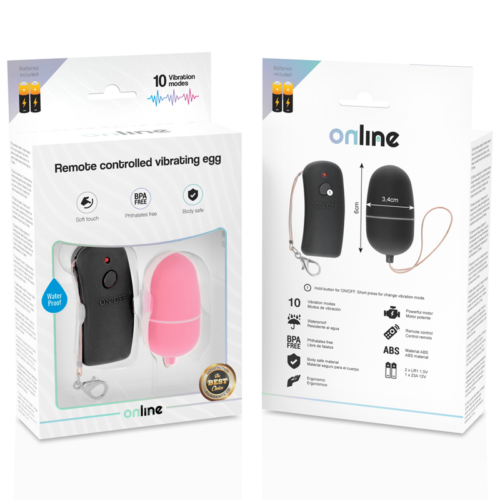 ONLINE - REMOTE CONTROLLED VIBRATING EGG PINK - Image 5