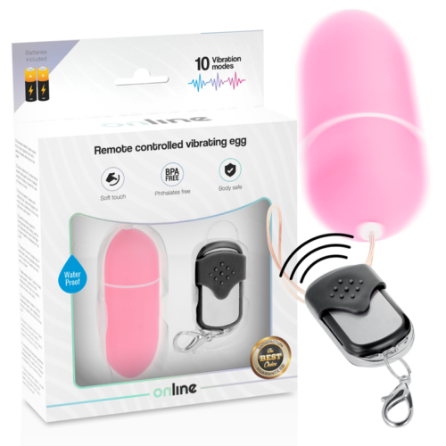 ONLINE - REMOTE CONTROL VIBRATING EGG L PINK - Image 2