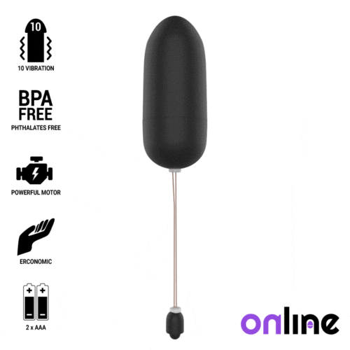 ONLINE - WATERPROOF VIBRATING EGG BLACK