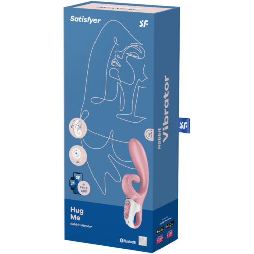 SATISFYER - HUG ME VIBRADOR RABBIT APP AZUL - Bild 4