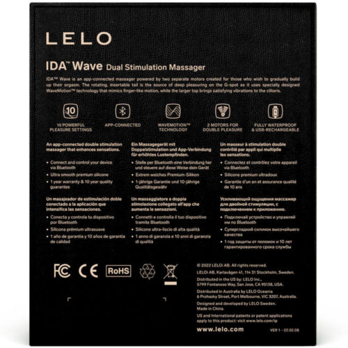 LELO - IDA WAVE COUPLES MASSAGER BLACK - Image 5