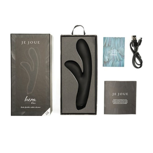 JE JOUE - HERA FLEX RABBIT VIBRATOR - BLACK - Image 4