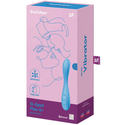 SATISFYER - G-SPOT FLEX 4+ MULTI VIBRATOR APP BLUE - Image 4