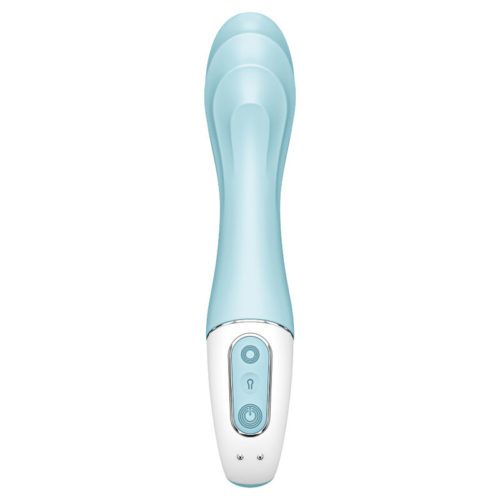 SATISFYER - AIR PUMP VIBRATOR 5+ INFLATABLE G-SPOT VIBRATOR APP BLUE - Image 3