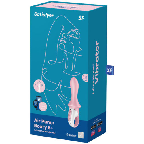 SATISFYER - AIR PUMP BOOTY 5+ INFLATABLE ANAL VIBRATOR PINK - Image 4