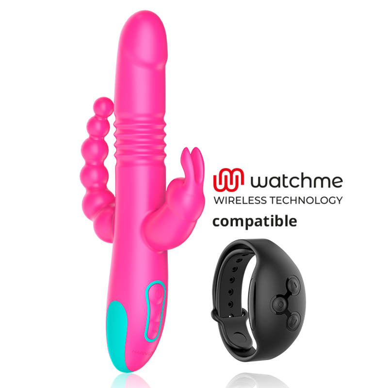 HAPPY LOKY - DONALD TRIPLE STIMULATION: ANAL, G-SPOT CLITORAL WATCHME WIRELESS TECHNOLOGY COMPATIBLE - Bild 2
