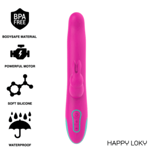 HAPPY LOKY - PLUTO RABBIT VIBRATOR ROTATOR + WATCHME REMOTE CONTROL