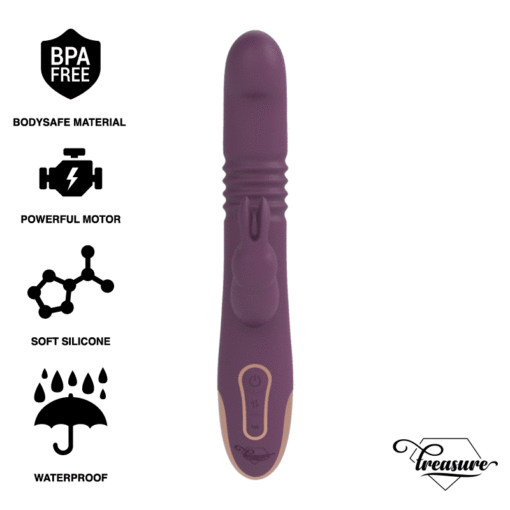 TREASURE - BASTIAN RABBIT UP  DOWN, ROTATOR  VIBRATOR COMPATIBLE WITH WATCHME WIRELESS TECHNOLOGY - Bild 2