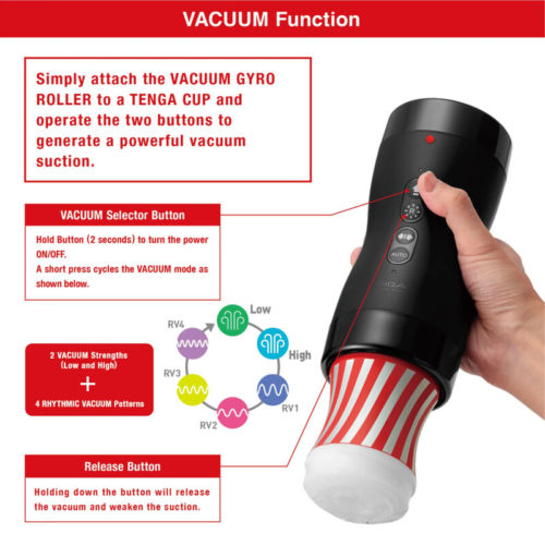 TENGA - VACUUM GYRO ROLLER SUCTION  ROTATION - Bild 4