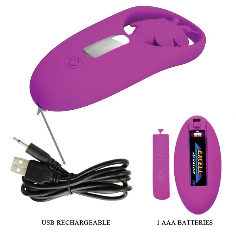 PRETTY LOVE - DANCING BUTTERFLY STIMULATOR FOR PANTIES WITH REMOTE CONTROL LILAC - Bild 3