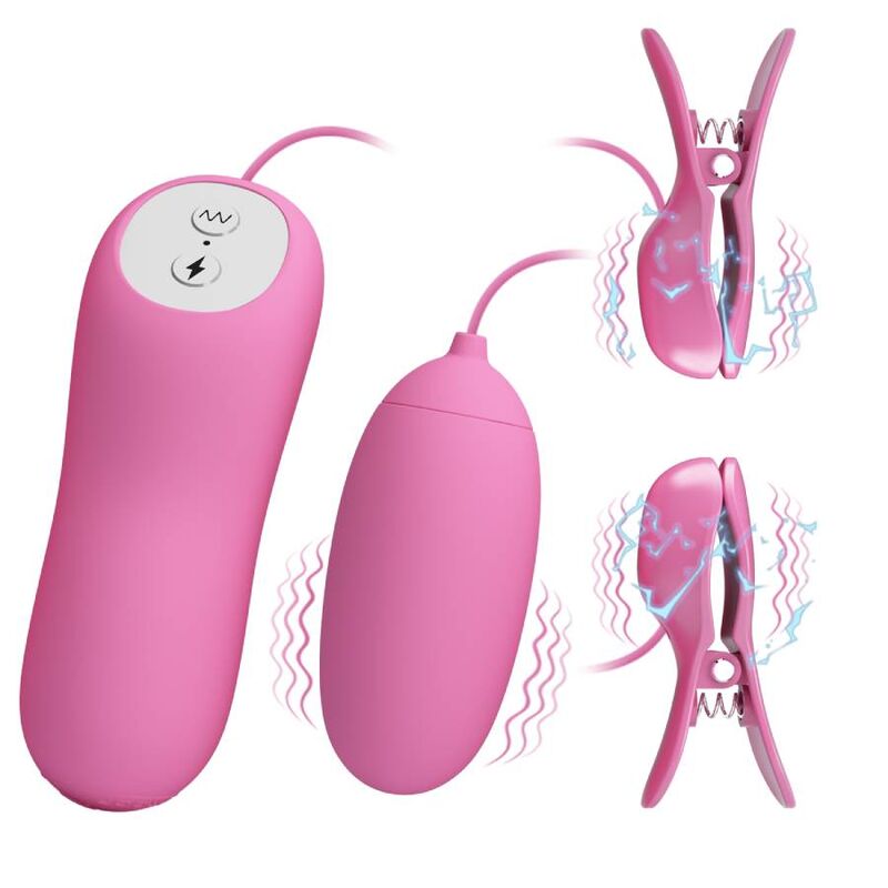 PRETTY LOVE - TWEEZERS WITH VIBRATION AND PINK ELETROSHOCK - Image 2