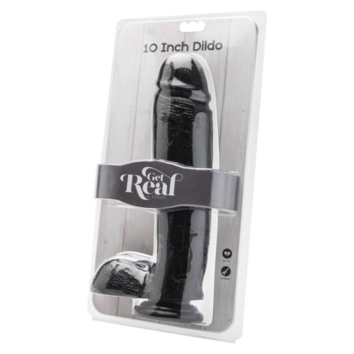 GET REAL - DILDO 25,5 CM WITH BALLS BLACK - Bild 2