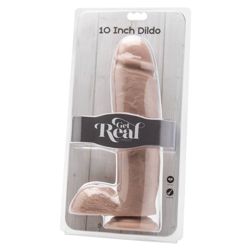 GET REAL - DILDO 25,5 CM WITH BALLS SKIN - Image 2
