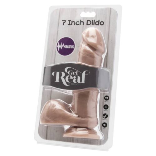 GET REAL - DILDO 18 CM WITH BALLS VIBRATOR SKIN - Image 2