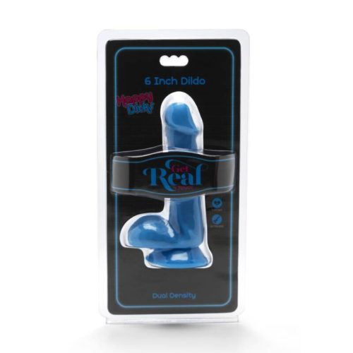 GET REAL - HAPPY DICKS DILDO 12 CM BALLS BLUE - Bild 2