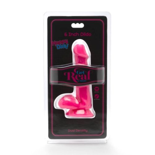 GET REAL - HAPPY DICKS DILDO 12 CM BALLS PINK - Bild 2