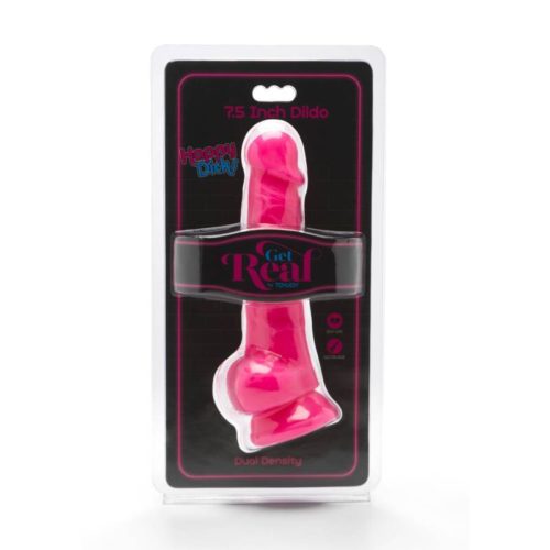 GET REAL - HAPPY DICKS 19 CM WITH BALLS PINK - Bild 2