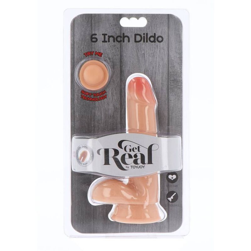 GET REAL - DUAL DENSITY DILDO 17 CM BALLS SKIN - Image 2