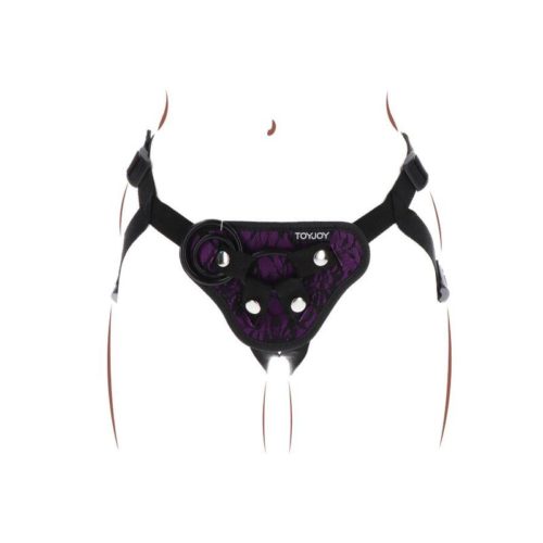 GET REAL - STRAP-ON LACE HARNESS PURPLE - Image 4