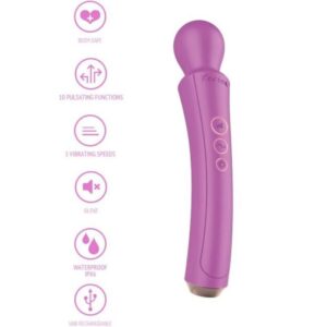 Xocoon Curved Wand – böjd massagestav, fuchsia